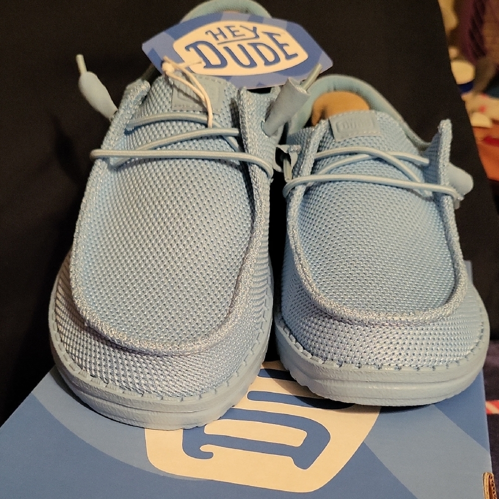 Hey Dude Wendy Funk Mono Blue Loafers - Picture 2 of 8